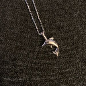 Dolphin Sterling Silver Necklace